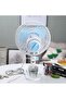 8" Clip Fan- 3-in-1 Use, with 3 Leaf Blades For Strong Wind And 2-Speed Levels, High Performance Motor For High Speed, 180-Degree Rotation - 3