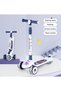 Skate Scooter for Kids 3 Wheel Kids Scooter with 4 Height Adjustable Handle Baby Scooter with LED PU Wheels Smart Kick Foldable Scooter for Baby Scooter for Kids 3 to 8 Years Boy Girl Blue - 2