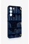 Samsung S22 Compatible Night Themed Bookshelf Patterned Silicone Case - 3
