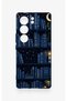 Vivo V29 Compatible Night Themed Bookshelf Patterned Silicone Case - 2