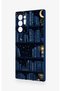 Samsung Note 20 Ultra Compatible Night Themed Bookshelf Patterned Silicone Case - 4