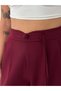 Women's Double Fabric Chinese Button Detailed Wide Leg Pants - 6