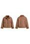 Nubuck Fur Collar Coat - 3