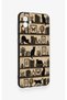 Samsung A04 Compatible Vintage Black Cat Patterned Silicone Case - 2
