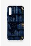 Samsung A70 Compatible Night Themed Bookshelf Patterned Silicone Case - 2