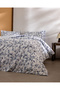 Marcelline Double 100% Cotton Ranforce Printed Bed Sheet and Duvet Cover Set - Navy Blue - 3