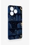 Realme C63 Compatible Night-Themed Bookshelf Patterned Silicone Case - 4