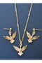 Jewelry set - gold color - - 4