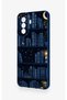 Huawei Nova Y70 Compatible Night Themed Bookshelf Patterned Silicone Case - 4