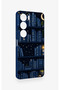 Vivo Y19S Compatible Night-Themed Bookshelf Patterned Silicone Case - 4