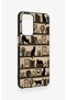 Oppo A16 Compatible Vintage Black Cat Patterned Silicone Case - 3