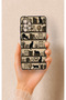 Samsung-A72 Compatible Vintage Black Cat Patterned Silicone Case