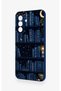 Samsung A17 Compatible Night Themed Bookshelf Patterned Silicone Case - 4
