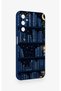 Samsung A05S Compatible Night-Themed Bookshelf Patterned Silicone Case - 3