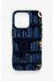 iPhone 16 Pro Compatible Night-Themed Bookshelf Patterned Silicone Case - 4