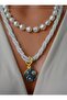 Necklace - White - - 2