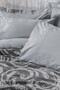 Fleece Double Bedspread Duvet Cover Set Volute Gray - 2