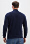 Ribbed Stand Collar Half Zipper Sweatshirt - 6
