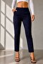 Women's Jacquard Patterned High Waist Skinny Leg Pants Fk3535 - 2