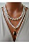 Necklace - White - - 3