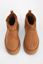 Women's Thick Sole Fur Lined Ankle Boots Tefis Light Brown Suede - 6