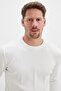 Ribbed Crew Neck Regular Fit Knitwear Sweater - 7