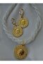 Jewelry set - gold color - - 2