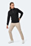 Kena I Men's Stand Collar Zippered Black Sweatshirt - 4