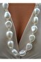 Necklace - White - - 3
