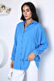 Blue Women's Patterned Shirt - 2