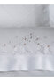 Cloud Embroidered Cotton Satin Double Duvet Cover Set - 4