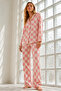 Women's Regular Wrinkled Pink Pajama Set