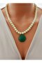 Necklace - White - - 4