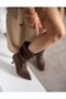 Helen Brown Cow Suede 7 cm Heel Pointed Toe Boots Botti̇e - 3