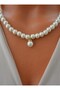 Necklace - White - - 4