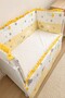 Yellow Ruffled 70X130 Furniture Crib Edge Protector Set - 4 Piece Dream Series - 7