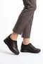 Elena Front Stretch Elastic Genuine Leather Women's Shoes Brown Skin