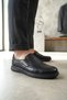 Zrj0410 Business Casual Laceless Men's Comfort Classic Shoes - Black - 4