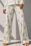 Women's Long Sleeve Cotton Green Pajama Set - 4