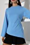 Women's Modal Asymmetrical Cut Spanish Sleeve Blouse - 2