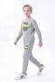 3 Thread Printed Boys' Double Pocket Crew Neck Sweatshirt Set - 3
