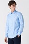 Men's Slim Fit Blue Shirt Slim Fit Cotton Men's Shirt Blue - 3