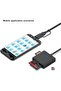 قارئ بطاقات الذاكرة، 4 في 1، يدعم USB 3.0 و USB-C، محول قارئ بطاقات SD و Micro SD و MS و CF، صغير الحجم وعالي السرعة. - 6