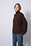 Half Fisherman Knitwear Sweater Brown