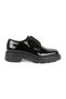 Men's Classic Shoes Genuine Leather Black Patent Leather Shiny Derby Lace-Up Lightweight Thick Eva Sole Groom's Shoes L - 2
