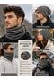 Unisex Fleece Neck Gaiter 2-in-1 Winter Warm Adjustable Outdoor Neck Warmer