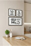 Humorous Laundry Room Themed - Set of 3 Black Wooden Frame Look Mdf Paintings - 2