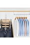 5pcs Heavy Duty Space Saving Hangers with 8 Slots, Multi-Layer Cascading Clothes Organizer with 360° - 7