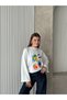 Dolce Printed Long Sleeve Cotton Blouse\T-Shirt Suitable for Hijab Wear - 2
