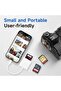 قارئ بطاقات SD بمنفذ Lightning معتمد من Apple MFi للآيفون، جهاز عرض صور كاميرا التتبع وبطاقات ذاكرة SD - 6